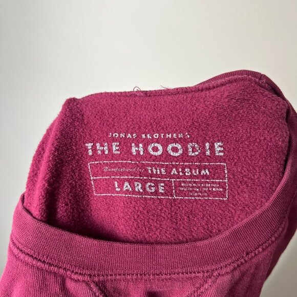 Jonas Brothers The Hoodie Maroon Crewneck Large - Picture 4 of 4